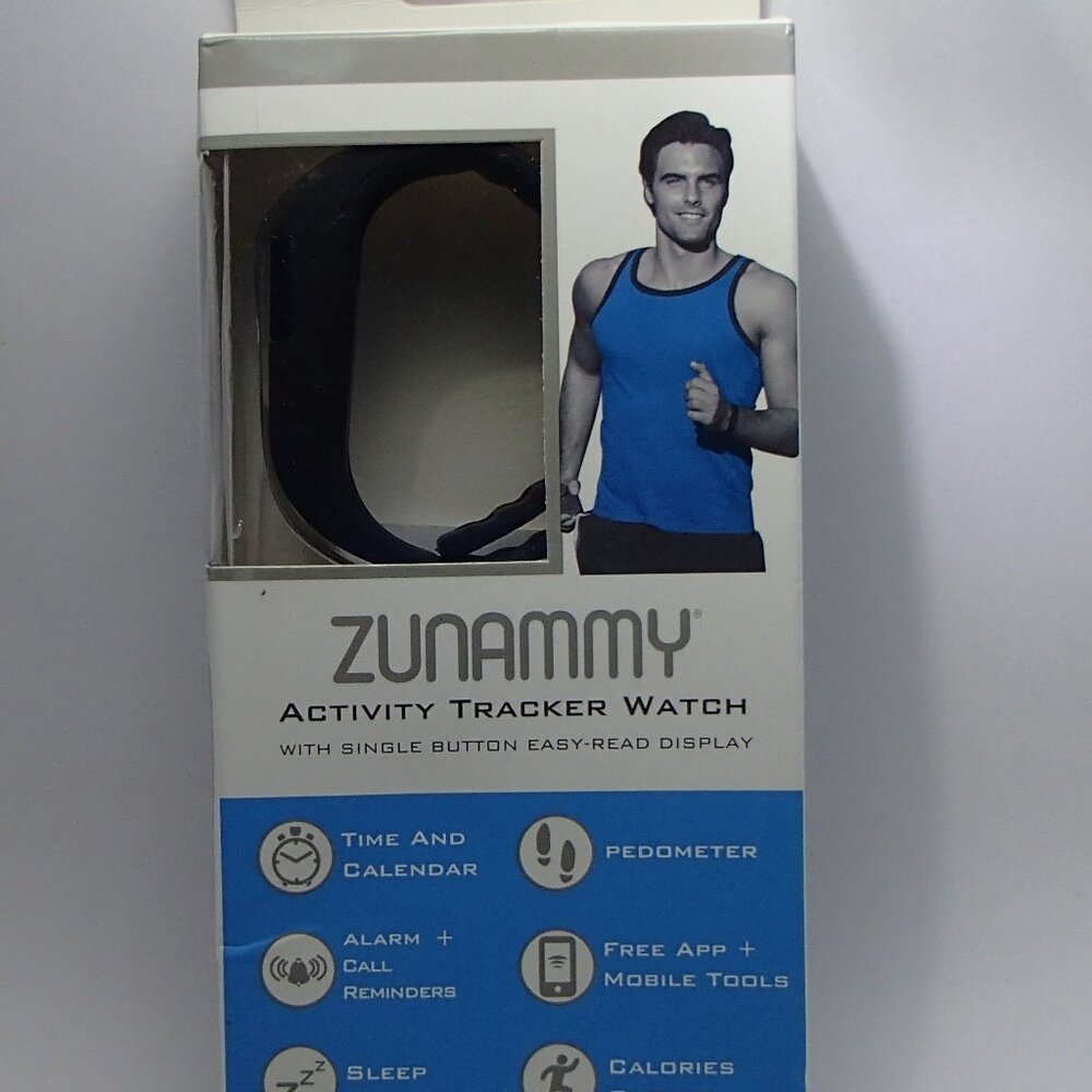 Zunammy Fitness Watch Activity Tracker Bluetooth Alarm Black